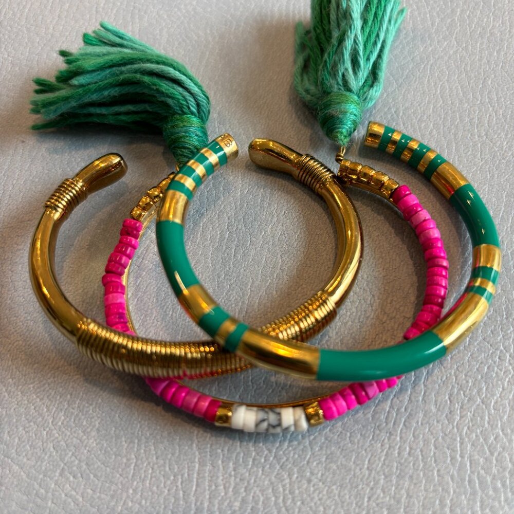 Aurélie Bidermann Bracelet Set of 3 - Or Purchase Separately!
